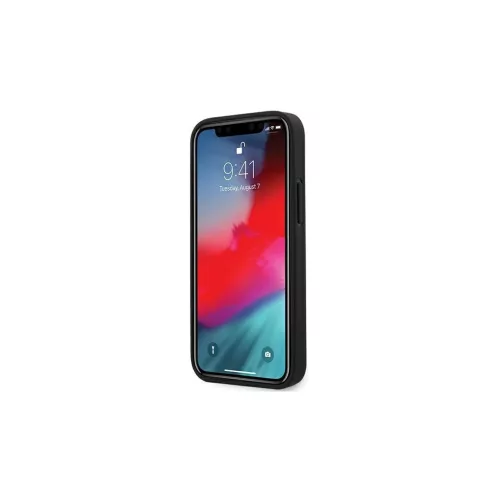 Ferrari FESNECHCP12SBK iPhone12 mini készülékhez 5,4" kemény tok On Track PU Carbon fekete