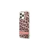 Guess GUHCP13LHSLEOP iPhone 13 Pro / 13 6,1" készülékhez kemény tok Leopard rózsaszín