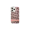 Guess GUHCP13LHSLEOP iPhone 13 Pro / 13 6,1" készülékhez kemény tok Leopard rózsaszín