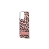 Guess GUHCP13LHSLEOP iPhone 13 Pro / 13 6,1" készülékhez kemény tok Leopard rózsaszín