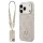 Guess 4G Strass Logo & Big Strap tok – Metal Buttons MagSafe, iPhone 17 Pro készülékhez – rózsaszín