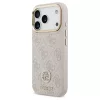 Guess 4G Strass Logo & Big Strap tok – Metal Buttons MagSafe, iPhone 17 Pro készülékhez – rózsaszín
