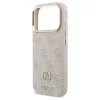 Guess 4G Strass Logo & Big Strap tok – Metal Buttons MagSafe, iPhone 17 Pro készülékhez – rózsaszín