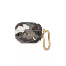   Guess GUAPUCAMG AirPods Pro készülékhez tok Camo Collection fekete