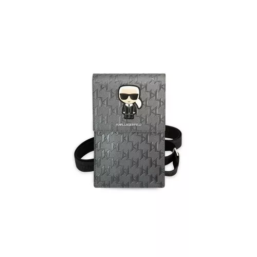 Karl Lagerfeld kézitáska KLWBSAMIPG Ikonik Karl Monogram Patch ezüst
