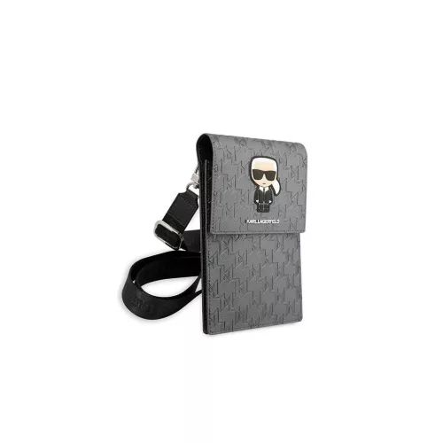 Karl Lagerfeld kézitáska KLWBSAMIPG Ikonik Karl Monogram Patch ezüst
