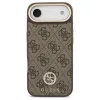 Guess 4G Strass Logo & Big Strap Metal Buttons MagSafe tok iPhone Air készülékhez barna