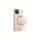 Guess GUHMP13MLSLMGLP iPhone 13 / 14 /15 6,1" készülékhez kemény tok Silicone Script Gold Logo Magsaf világos rózsaszín
