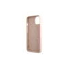 Guess GUHMP13MLSLMGLP iPhone 13 / 14 /15 6,1" készülékhez kemény tok Silicone Script Gold Logo Magsaf világos rózsaszín