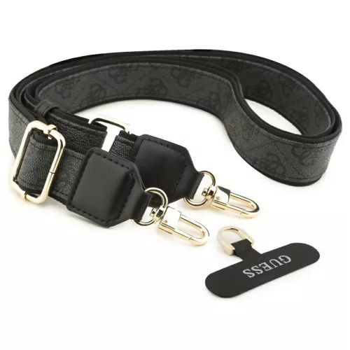 Guess 4G Strass Logo & Big Strap Metal Buttons MagSafe tok iPhone Air készülékhez fekete