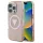 Guess IML Metal Glitter 4G Circle Triangle MagSafe tok iPhone 16 Pro Max készülékhez rózsaszín