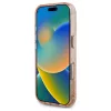Guess IML Metal Glitter 4G Circle Triangle MagSafe tok iPhone 16 Pro Max készülékhez rózsaszín