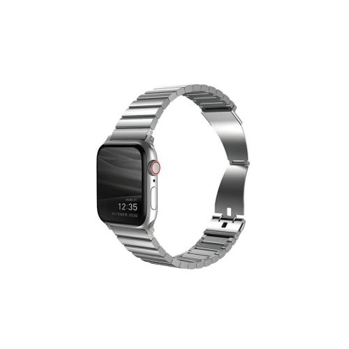 UNIQ Strova Strap Apple Watch készülékhez 42/44/45mm Series 1/2/3/4/5/6/7/8/9/10 rozsdamentes acél sterling ezüst