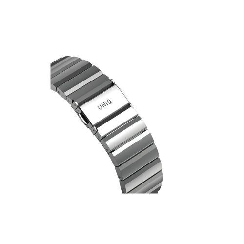 UNIQ Strova Strap Apple Watch készülékhez 42/44/45mm Series 1/2/3/4/5/6/7/8/9/10 rozsdamentes acél sterling ezüst