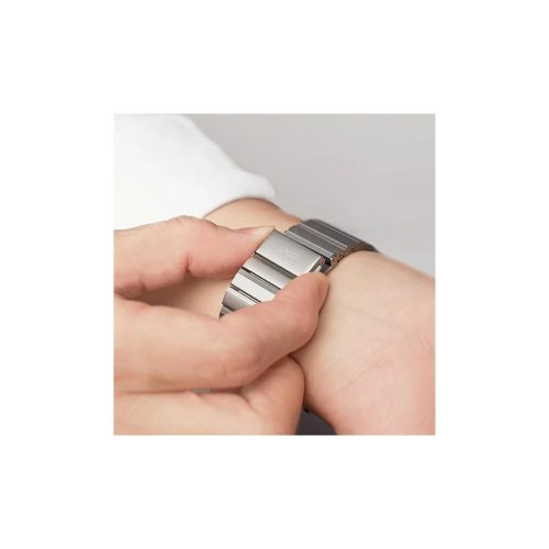 UNIQ Strova Strap Apple Watch készülékhez 42/44/45mm Series 1/2/3/4/5/6/7/8/9/10 rozsdamentes acél sterling ezüst