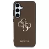 Tok Guess Grained Big 4G Logo Small Classic Logo Samsung Galaxy S25 Plus készülékhez barna