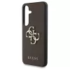 Tok Guess Grained Big 4G Logo Small Classic Logo Samsung Galaxy S25 Plus készülékhez barna