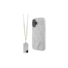 Guess GUHCP16SP4TDSCPP iPhone 16 6.1" készülékhez bőr fém logó strass válltáskás kemény tok rózsaszín