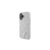 Guess GUHCP16SP4TDSCPP iPhone 16 6.1" készülékhez bőr fém logó strass válltáskás kemény tok rózsaszín