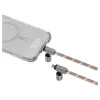 Skinarma Dyno Ve 2in1 univerzális telefon lanyard kábel USB-C/USB-C bézs