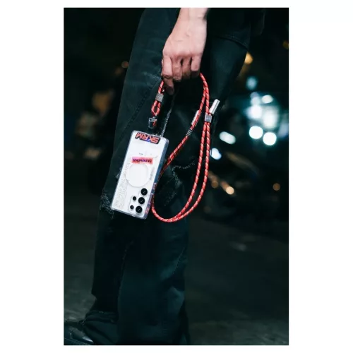 Skinarma Dyno Ve 2in1 univerzális telefon lanyard kábel USB-C/USB-C bézs