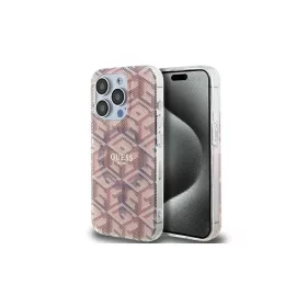   Guess GUHMP15XHGCUSTGP iPhone 15 Pro Max 6.7" készülékhez IML GCube MagSafe keménytok rózsaszín
