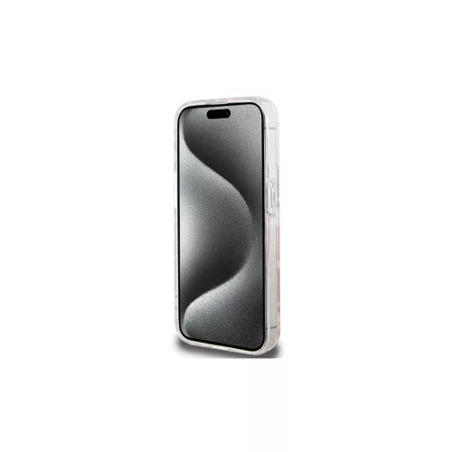 Guess GUHMP15XHGCUSTGP iPhone 15 Pro Max 6.7" készülékhez IML GCube MagSafe keménytok rózsaszín