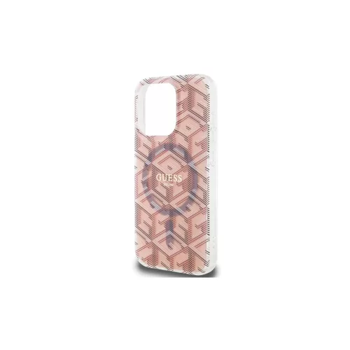 Guess GUHMP15XHGCUSTGP iPhone 15 Pro Max 6.7" készülékhez IML GCube MagSafe keménytok rózsaszín