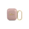 Guess GUA2SASMP AirPods készülékhez tok Saffiano Script Metal Collection rózsaszín