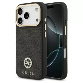  Guess 4G Strass Logo MagSafe tok iPhone 17 Pro készülékhez fekete
