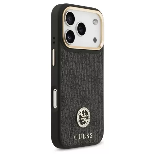 Guess 4G Strass Logo MagSafe tok iPhone 17 Pro készülékhez fekete