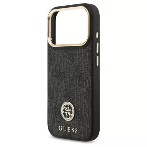 Guess 4G Strass Logo MagSafe tok iPhone 17 Pro készülékhez fekete