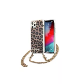   Guess GUHCP12LKCLEO iPhone 12 Pro Max készülékhez Leopard kemény tok, arany pánt