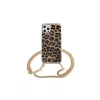 Guess GUHCP12LKCLEO iPhone 12 Pro Max készülékhez Leopard kemény tok, arany pánt
