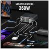Töltőállomás 4smarts asztali töltő Lucid GaN DIY 360W 5xUSB-C 1xUSB-A szürke