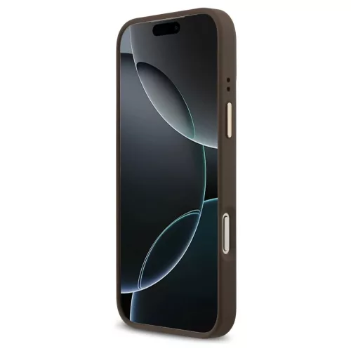 Guess 4G Strass Logo MagSafe tok iPhone 17 Pro Max készülékhez barna