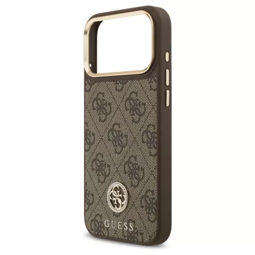 Guess 4G Strass Logo MagSafe tok iPhone 17 Pro Max készülékhez barna