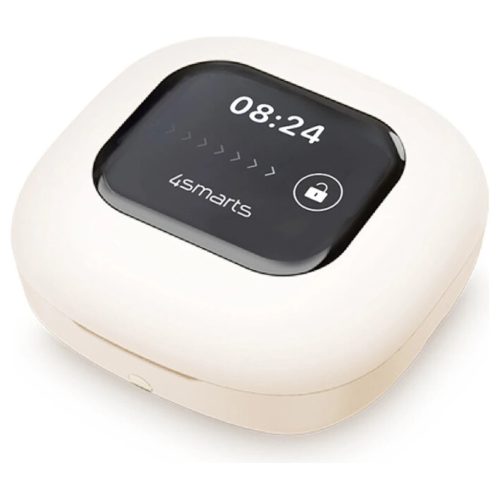 Bluetooth fejhallgató 4smarts SkyBuds OWS with AI screen bézs