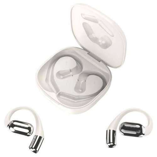 Bluetooth fejhallgató 4smarts SkyBuds OWS with AI screen bézs