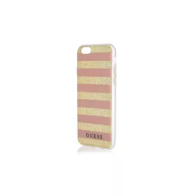   Guess GUHCP6STGPI iPhone 6/6S készülékhez keménytok Ethnic Chic Stripes 3D rózsaszín