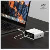 4smarts asztali töltőállomás GaN Screen 100W 3xUSB-C+2xUSB-A fehér
