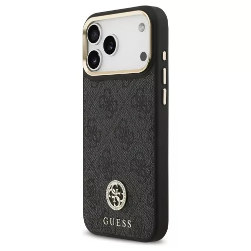 Guess 4G Strass Logo MagSafe tok iPhone 17 Pro Max készülékhez fekete