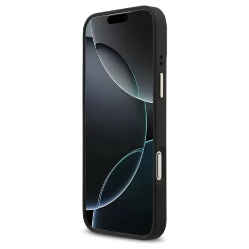 Guess 4G Strass Logo MagSafe tok iPhone 17 Pro Max készülékhez fekete