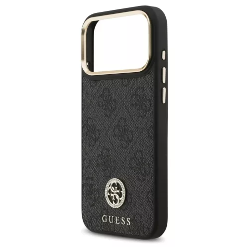 Guess 4G Strass Logo MagSafe tok iPhone 17 Pro Max készülékhez fekete