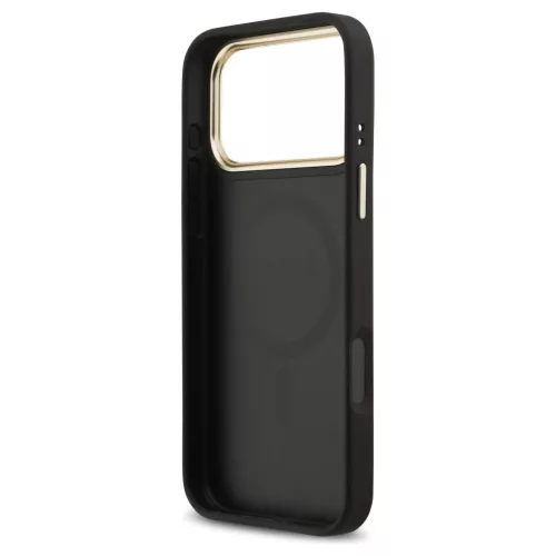 Guess 4G Strass Logo MagSafe tok iPhone 17 Pro Max készülékhez fekete