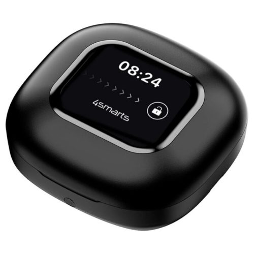 Bluetooth fejhallgató 4smarts SkyBuds OWS AI kijelzővel fekete