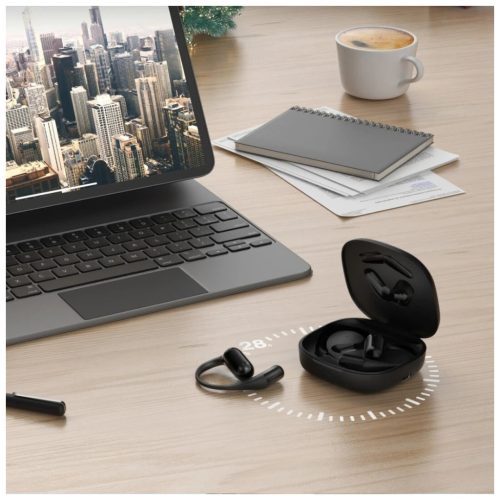 Bluetooth fejhallgató 4smarts SkyBuds OWS AI kijelzővel fekete