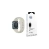 3MK szilikon óraszíj Apple Watch 42/44/45/49mm készülékhez bézs