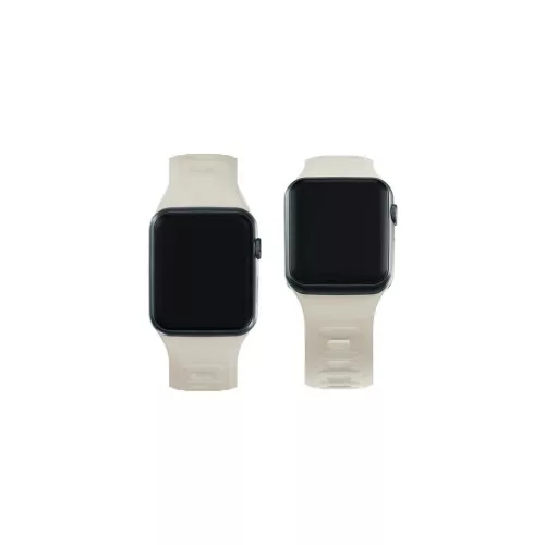 3MK szilikon óraszíj Apple Watch 42/44/45/49mm készülékhez bézs