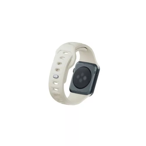 3MK szilikon óraszíj Apple Watch 42/44/45/49mm készülékhez bézs